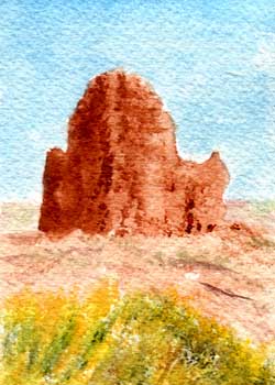 "The Monolith" by Bruce B. Braun, Fitchburg WI - Watercolor